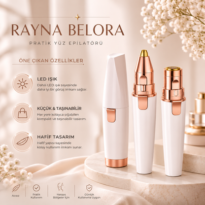Rayna Belora™ 2'si 1 Arada Pratik Tüy Epilatörü